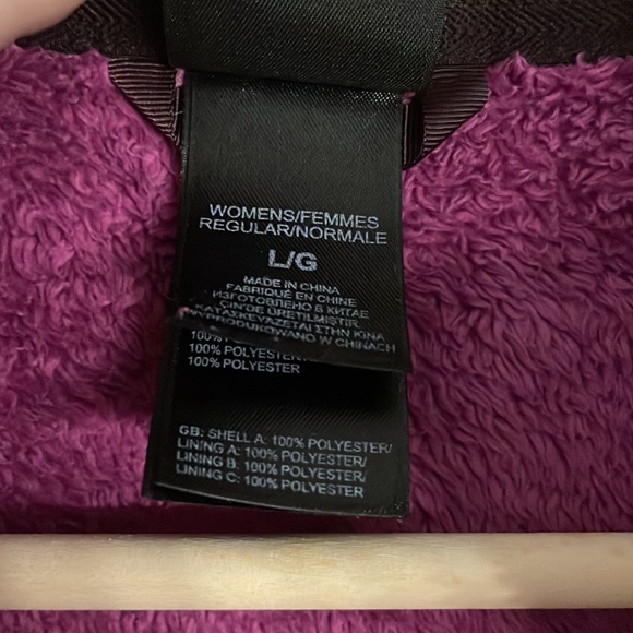 Purple The North Face Fleece - Picture 5 of 7